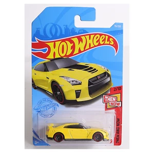 Mattel Hot Wheels 2020 Then And Now Yellow '17 Nissan GT-R (R35)- 2/10 - Picture 1 of 3