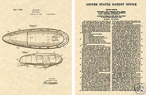 DYMAXION CAR PATENT Art Print READY TO FRAME!! BUCKMINSTER FULLER 1937 - Picture 1 of 1