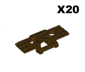 Lego ® Lot 20 Maillon Chenille Bulldozer Chain Tread Dark Brown 57518 NEW - Picture 1 of 1