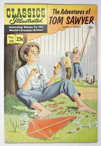 Classics Illus., The Adventures of Tom Sawyer #50 ,$0.25 - 14th Ed. HRN 169, VF - Picture 1 of 2