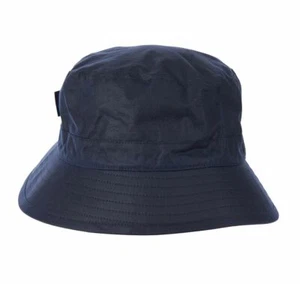BARBOUR Cappello Pescatore resinato in tessuto Wax Blu Navy - Foto 1 di 5