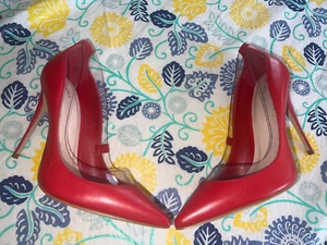 Nuovo stiletto donna Aldo ELSINGER sexy rosso e trasparente 9 - Foto 1 di 13
