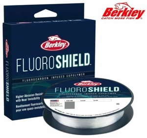 Línea de pesca con copolímero infundido de fluorocarbono Berkley FluoroShield 300 yardas transparente NUEVA - Imagen 1 de 1