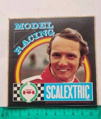 Niki Lauda Sticker, Decal, Aufkleber, Auto Collant, Adesivo Scalextric   - Bild 1 von 2