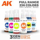 AK Interactive: 3GEN – GENERAL Series Paints – Acrylic Color Model Paint - 17ml