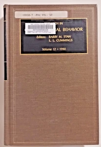 Research in Organizational Behavior : An Annual Series...Vol. 12 1990 by Cumming - Imagen 1 de 11