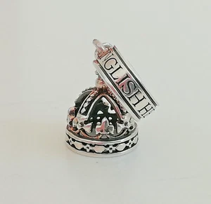 STERLING SILVER - ENGLISH HERITAGE CROWN CHARM - MARKED - BOLVAR SILVER 925 - Picture 1 of 21