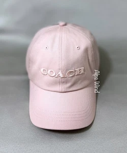Cappello baseball Coach donna cotone ricamato logo blush nuovo con etichetta $75 - Foto 1 di 8
