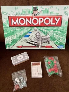 Monopoly 2013 Edition COMPLETE SET Replacement Parts Red Speed Die, Cat, Cards+ - Picture 1 of 6