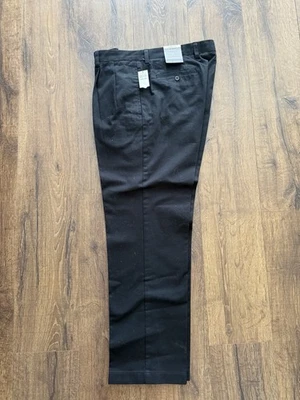 Van Heusen классический крой плиссированные гибкая талия мужчин не черный 34 x 32 брюки новый с Ярлыками - Изображение 1 из 4