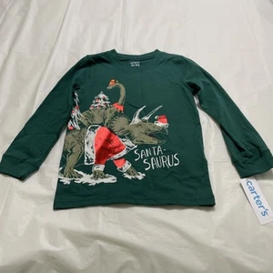 Carter’s Santa-Saurus Tee Size 4t NWT - Picture 1 of 6