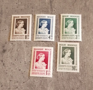 BELGIUM-BELGIQUE-BELGIE-CHARITY STAMPS -1951- 5 VAL-SET-MNH - Picture 1 of 2