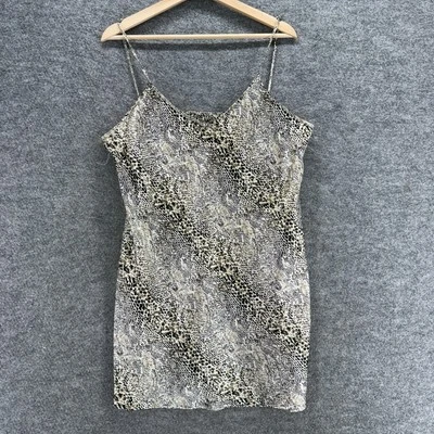 Unbranded Night Gown Women M Medium Gray Animal Print V-Neck Sleeveless Sleep - Image 1 of 4