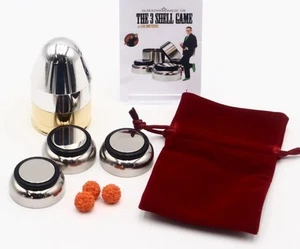 The Bullet 3 Shell Game by Leo Smetsers with Bullet Carrying Case Magic Trick - Picture 1 of 5