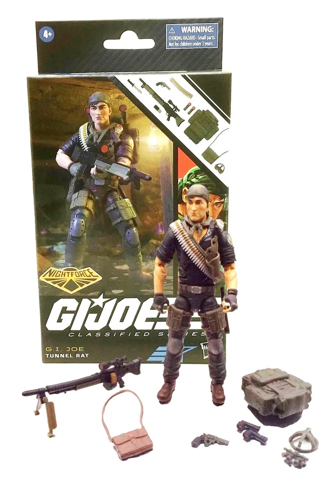 G.I. Joe Classified Series Night Force Tunnel Rat 6” Figure #107 Mint in Box - Image 1 of 1