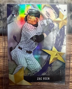 2025 MLB COLORADO ROCKIES TOPPS ZAC VEEN #SLMB-69 ROOKIE CARD CUSTODIA PROTETTIVA - Foto 1 di 2
