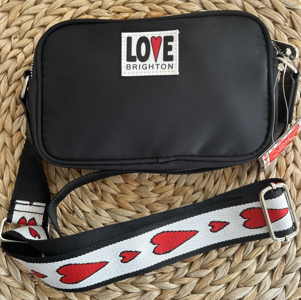 Brighton | The Love Essentials Crossbody Bag | Adjustable Strap | Black |