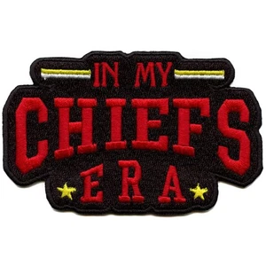In My Chiefs Era Patch Kansas City Football Embroidered Iron On - Picture 1 of 2