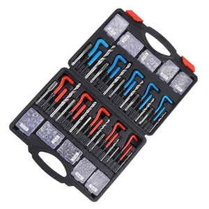 Kit de reparación de roscas helicoil 320 piezas insertos pasador de rotura herramientas grifos de tornillo - Imagen 1 de 17