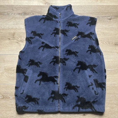 Chaleco polar ecuestre con cremallera completa estampado de caballo Kerrits On Course para mujer talla S EE. UU. Foto 1 de 4