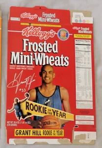 GRANT HILL KELLOGG'S  CEREAL BOX RED BOX 1993 ROY - Picture 1 of 1