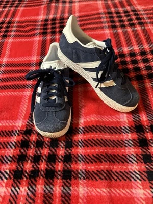 Adidas Niños Gazelle Bajo Ortolite Azul Blanco Tenis 12.5 Jóvenes Unisex Foto 1 de 4