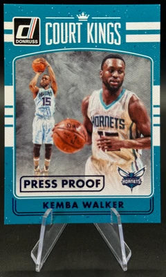 2016-17 Kemba Walker /99 Donruss Court Kings Press Proof Blue #32 | Hornets - Imagem 1 de 2