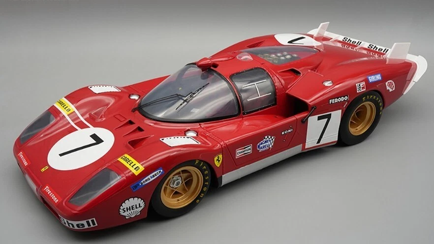 Ferrari 512S Le Mans 1970 Bell-Peterson with display ca 1 12 TECNOMODEL TMD1202C