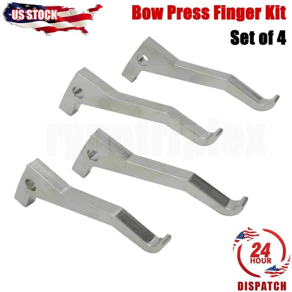 Set of 4 For Most Modern Compound Bows Iron Linear Bow Press Finger 7/16 inch US - Image 1 of 4