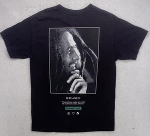 Camiseta Primitive X Bob Marley Negra Paz Amor Unidad Cita Reggae Patín Mediana - Imagen 1 de 5