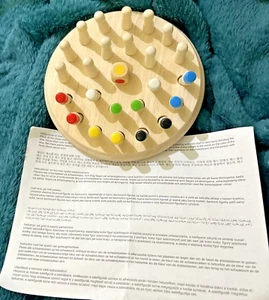 Wooden Memory Chess Board Game for Kids Match Stick Color Memory Matching Puzzle - Picture 1 of 3