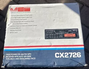 MEI Mobile Audio System CX2726 AM/FM Digital Auto Rev Tape Radio Tested No Sleev - Picture 1 of 5