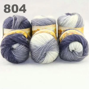 6Balls x 50g Chunky DIY Needle crafts Hand-Woven Knitting Scores Wool Yarn 04 - Picture 1 of 17