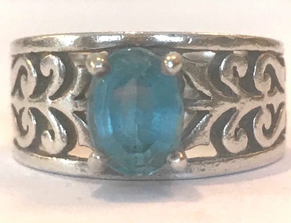 ❤️ANILLO JAMES AVERY ADOOREE CON TOPACIO ~ TALLA 6.25 ~ PLATA DE LEY ~ con JA BOX❤️ Foto 1 de 4