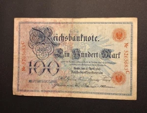 1903 Germany 100 Gold Mark Banknote Red Seals - Very Nice Circ -c6204xcn - Picture 1 of 2