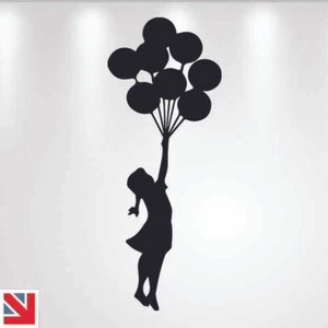 Banksy Balloon Girl Wall Art Decal Sticker Vinyl - Picture 1 of 3