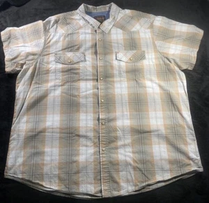 Mens Northwest Territory Multicolored Plaid Short Sleeve Snap Shirt Size 3XL - Picture 1 of 10