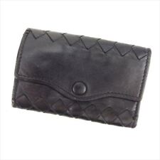 Bottega Veneta Key case Key holder Intrecciato Black leather Woman unisex T8030