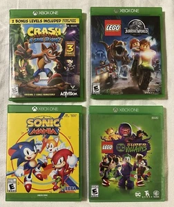 LOTE JUEGOS XBOX ONE — Sonic Lego DC Villains Crash Bandicoot Jurassic World - Imagen 1 de 5