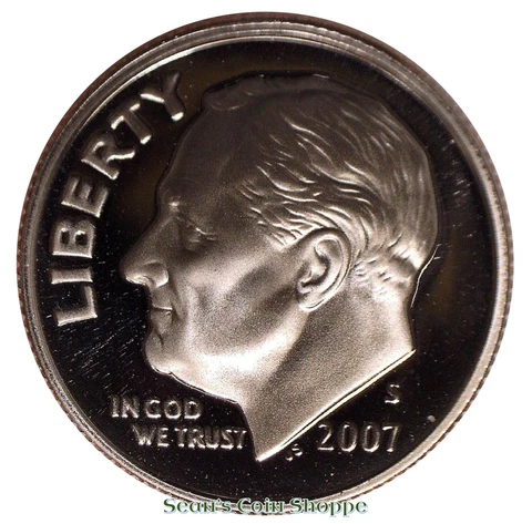 2007 S Clad Roosevelt Dime 10C Gem Deep Cameo Proof San Francisco Free Shipping! Cover