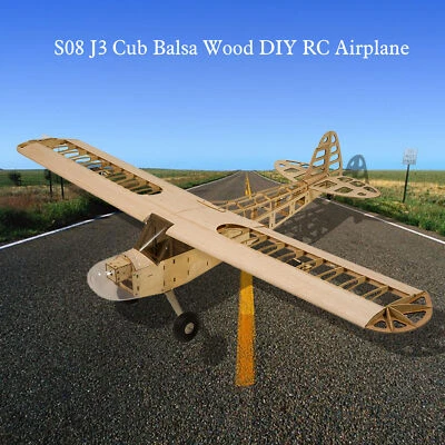 Dancing Wings Hobby S0801 Balsa Wood RC 1.2M Airplane Piper J-3 Cub RC Aircraft - Image 1 of 4