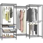 Vipek 5 Tiers Garment Rack With Baskets  Clothes Rack Black