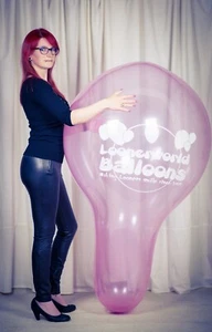 1 x Cattex 32" LONGNECK LOONERWORLD-LOGO Riesenballon *PINK EDITION* - Picture 1 of 1