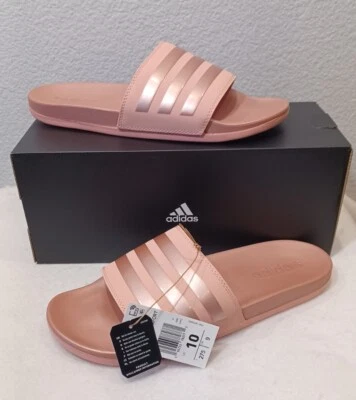New Women's Adidas Adilette Comfort Slides/Sandals~Wonder Mauve (GW8741) Size 10 - Image 1 of 4