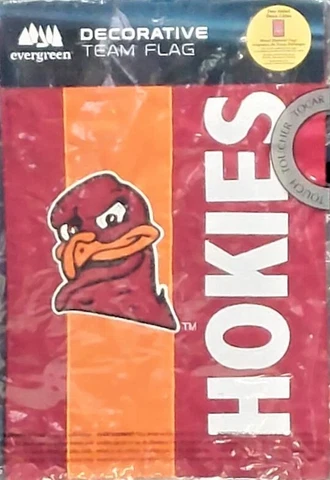 Virginia Tech Hokies Decorative Embellished Team Garden Flag New Evergreen Cover