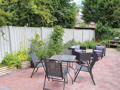 Slotted Concrete Fence Post Extender / Cover Goosewing Grey up to 7 feet  - Image 1 of 4