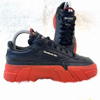 Cardi B Reebok Collab Sneaker Shoe Casual Black Red Gold Platform Womens 4.5 Y2K - Image 1 of 4