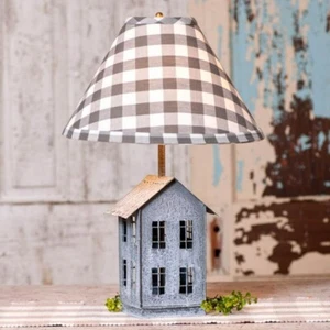 New House Lamp with shade in weathered tin - Picture 1 of 2