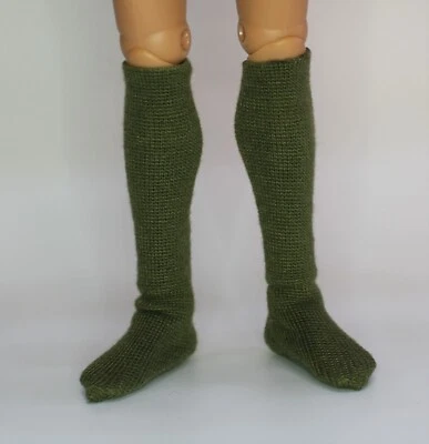 VAMAN Vintage Action Man Repro Offiziers/MP grüne Socken im Maßstab 1/6 (NUR SOCKEN)
