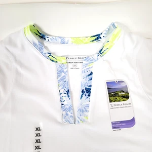 Camicia da golf Pebble Beach Dry-Luxe Performance senza maniche donna XL nuova con etichette - Foto 1 di 9